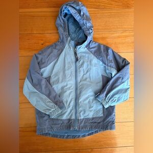 L.L. Bean L 6x/7 Light Jacket Zip Up Windbreaker with Hood Blue